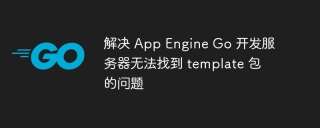 解決 App Engine Go 開發服務器無法找到 template 包的問題