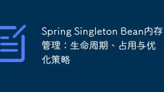 Spring Singleton Bean Memory Management: Lifecycle, Occupancy and Optimization Strategies