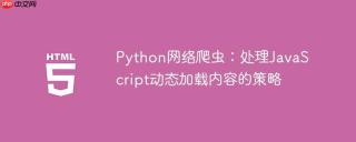 Python网络爬虫：处理JavaScript动态加载内容的策略