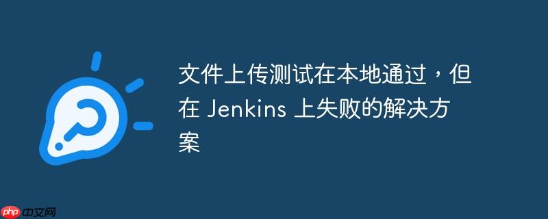 文件上传测试在本地通过，但在 Jenkins 上失败的解决方案-小浪学习网