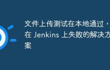 文件上傳測試在本地通過，但在 Jenkins 上失敗的解決方案