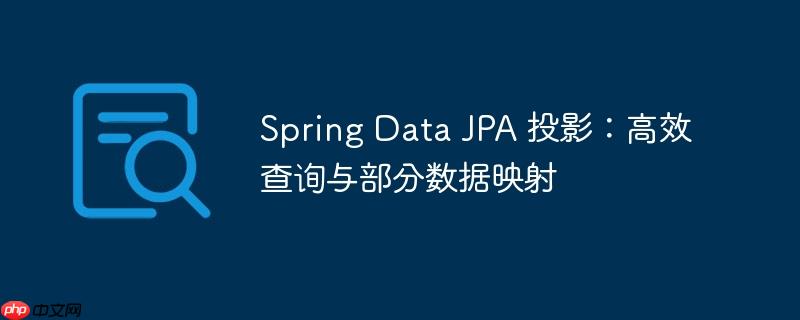 Spring Data JPA 投影:高效查询与部分数据映射