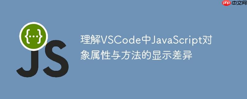 理解VSCode中JavaScript对象属性与方法的显示差异
