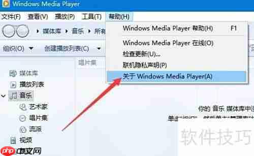 查看Windows Media Player版本