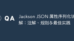 Jackson JSON attribute serialization detailed explanation: annotations, rules and best practices