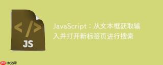 JavaScript：从文本框获取输入并打开新标签页进行搜索