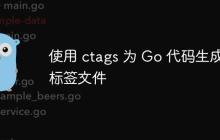 使用 ctags 为 Go 代码生成标签文件