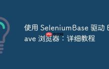 使用 SeleniumBase 驱动 Brave 浏览器：详细教程