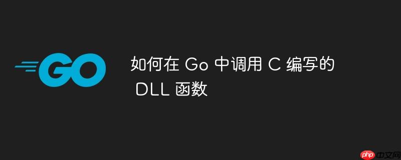 如何在 go 中调用 c 编写的 dll 函数