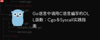 Go语言中调用C语言编写的DLL函数：Cgo与Syscall实践指南