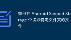 How to read files for specific folders in Android Scoped Storage
