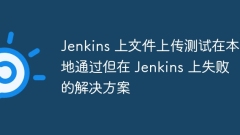 The solution that file upload test passed locally on Jenkins but failed on Jenkins
