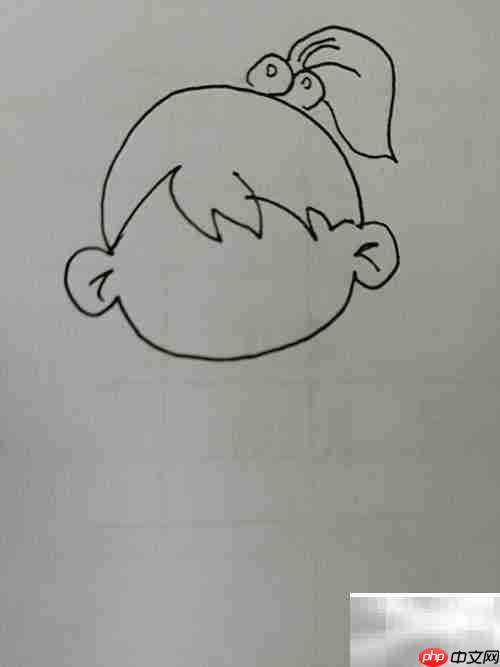 大眼睛小女孩简笔画教程