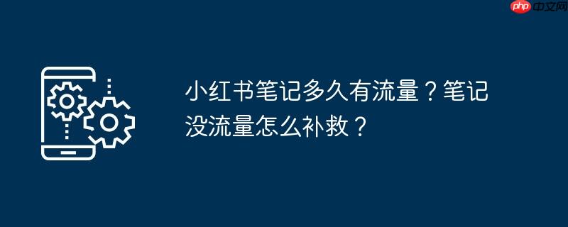 小红书笔记多久有流量？笔记没流量怎么补救？