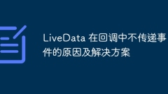 The reason and solution for LiveData not passing events in callbacks
