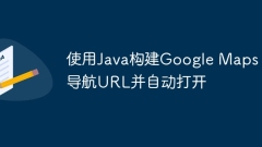 Build Google Maps navigation URL with Java and open automatically