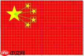 cdr绘画国旗平面图的方法