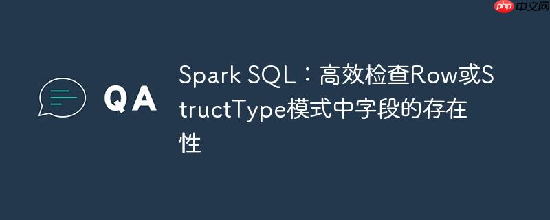 Spark SQL：高效检查Row或StructType模式中字段的存在性