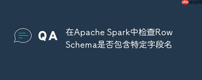 在Apache Spark中检查Row Schema是否包含特定字段名-小浪学习网