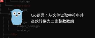 Go语言：从文件读取字符串并高效转换为二维整数数组