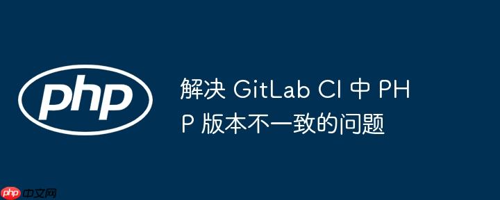 解决 gitlab ci 中 php 版本不一致的问题