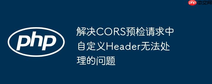 解决CORS预检请求中自定义Header无法处理的问题-小浪学习网