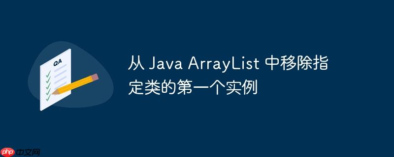 从 Java ArrayList 中移除指定类的第一个实例-小浪学习网