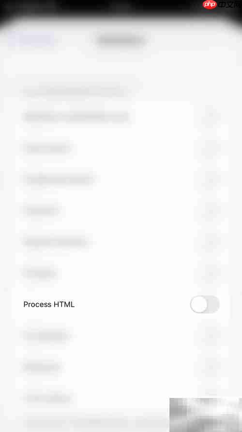 关闭Drafts中Process HTML方法