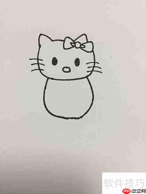 Hello Kitty简笔画教程