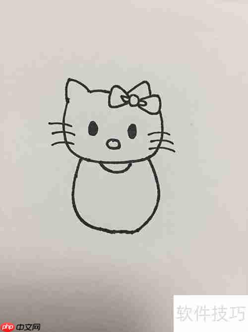 Hello Kitty简笔画教程