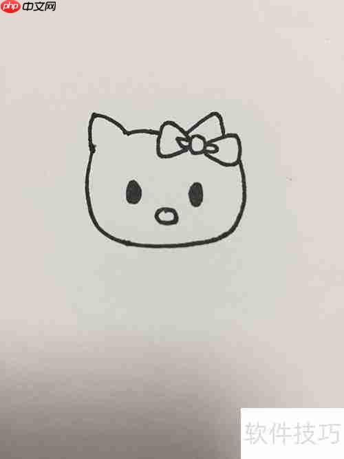 Hello Kitty简笔画教程