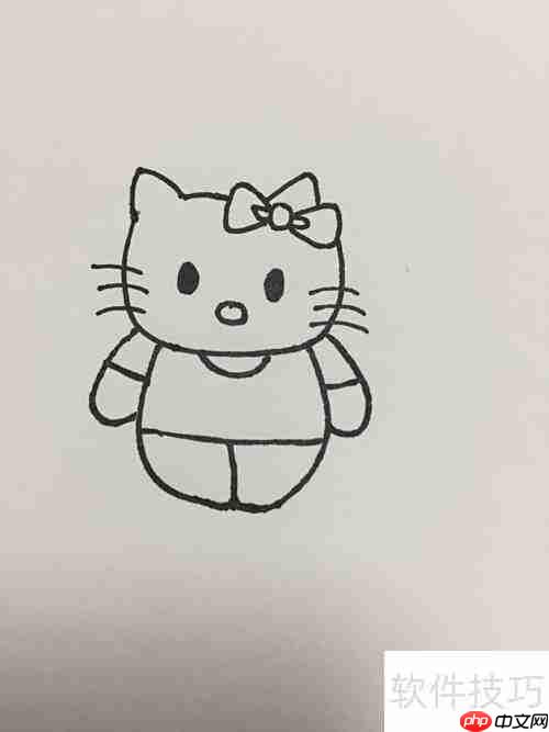 Hello Kitty简笔画教程