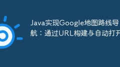 Java implements Google Map route navigation: build and automatically open through URL