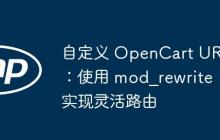 自定义 OpenCart URL：使用 mod_rewrite 实现灵活路由