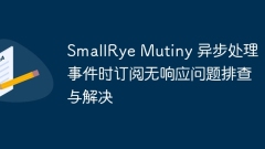 SmallRye Mutiny Subscribe to unresponsive problems when processing events asynchronously
