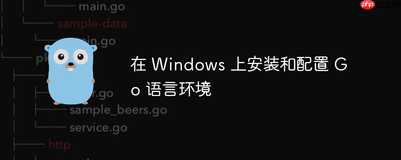 在 windows 上安装和配置 go 语言环境
