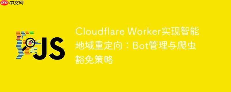 Cloudflare Worker实现智能地域重定向：Bot管理与爬虫豁免策略