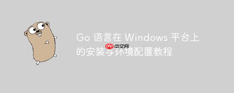 Go 语言在 Windows 平台上的安装与环境配置教程-小浪学习网