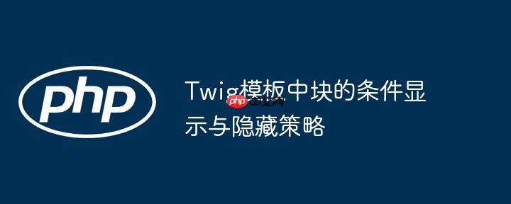 Twig模板中块的条件显示与隐藏策略
