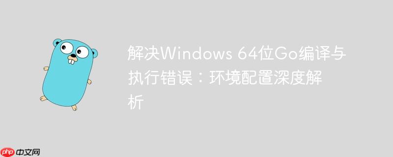解决Windows 64位Go编译与执行错误：环境配置深度解析-小浪学习网
