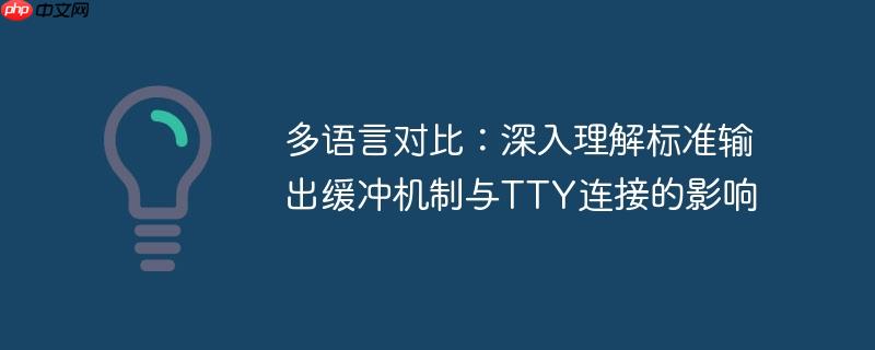 多语言对比：深入理解标准输出缓冲机制与TTY连接的影响-小浪学习网