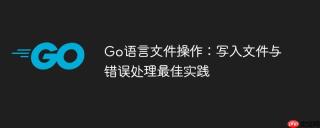 Go语言文件操作：写入文件与错误处理最佳实践