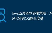 Java應(yīng)用依賴部署策略：從JAR包到OS原生安裝