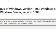 Windows 10 v1809全面推送：任何人均可升级