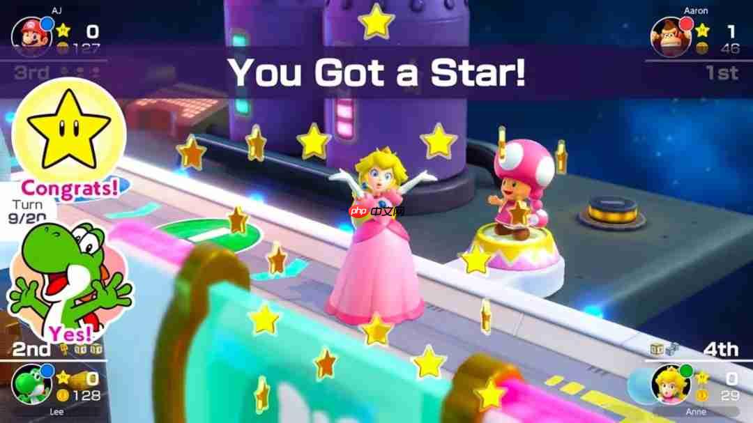 《超级马里奥派对》更新2.1.1版本 专门修复排行榜错误