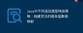 Java中不同返回类型转换策略：构建灵活的服务层数据映射