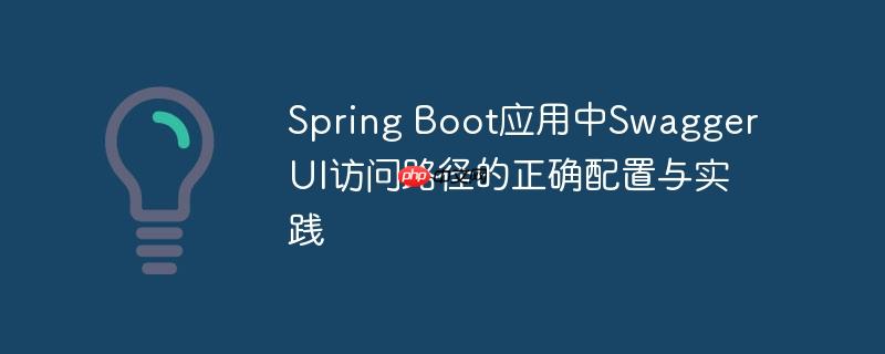 Spring Boot应用中Swagger UI访问路径的正确配置与实践-小浪学习网