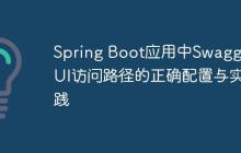 Spring Boot應用中Swagger UI訪問路徑的正確配置與實踐