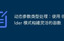 動態(tài)參數(shù)類型處理：使用 Builder 模式構(gòu)建靈活的函數(shù)