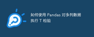 So führen Sie einen T-Test für mehrere Datenspalten mithilfe von Pandas durch